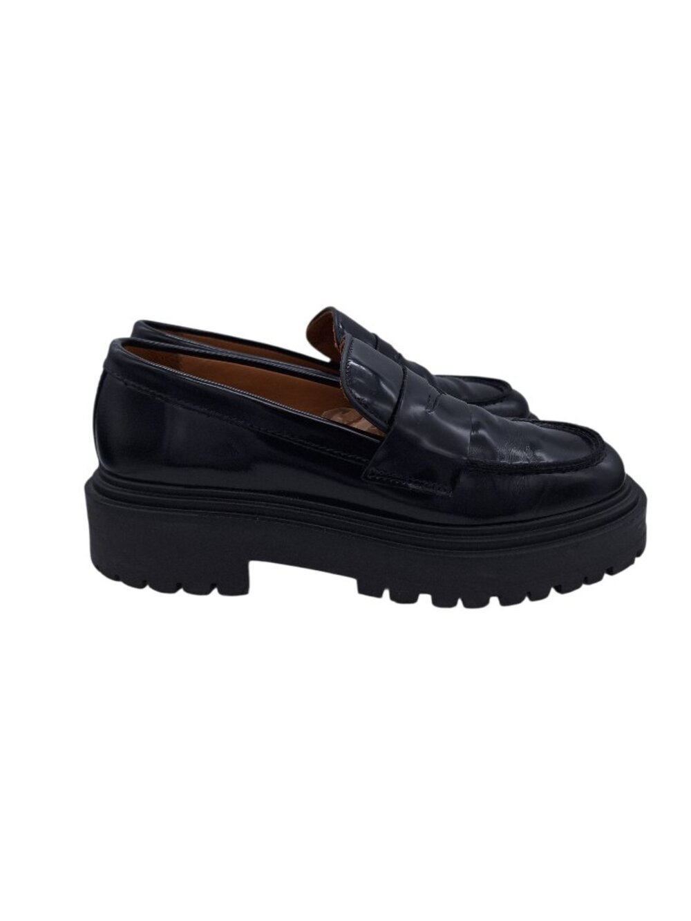 Thursday Boot Co. Penny Platform Black Patent Leather Loafers SZ 7